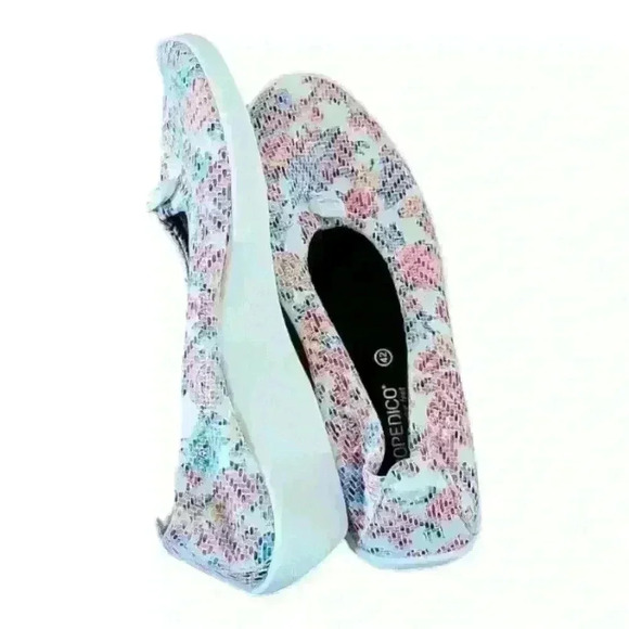 ARCOPEDICO L14 SLIPON SHOE WHITE KOMBI FLORAL Size E.U42 / U.S SIZE 10.5-11 - Picture 6 of 8